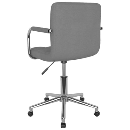 Office chair swivel fabric light gray