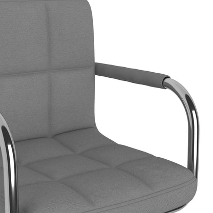 Office chair swivel fabric light gray