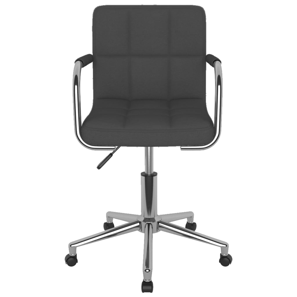 Office chair swivel fabric dark gray