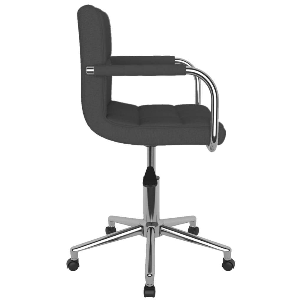 Office chair swivel fabric dark gray
