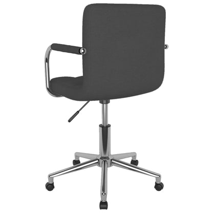 Office chair swivel fabric dark gray