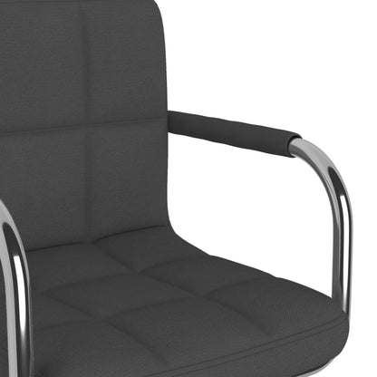 Office chair swivel fabric dark gray