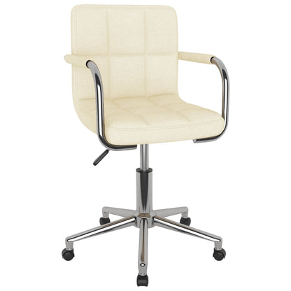 Office chair swivel fabric cream colored