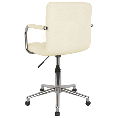 Office chair swivel fabric cream colored