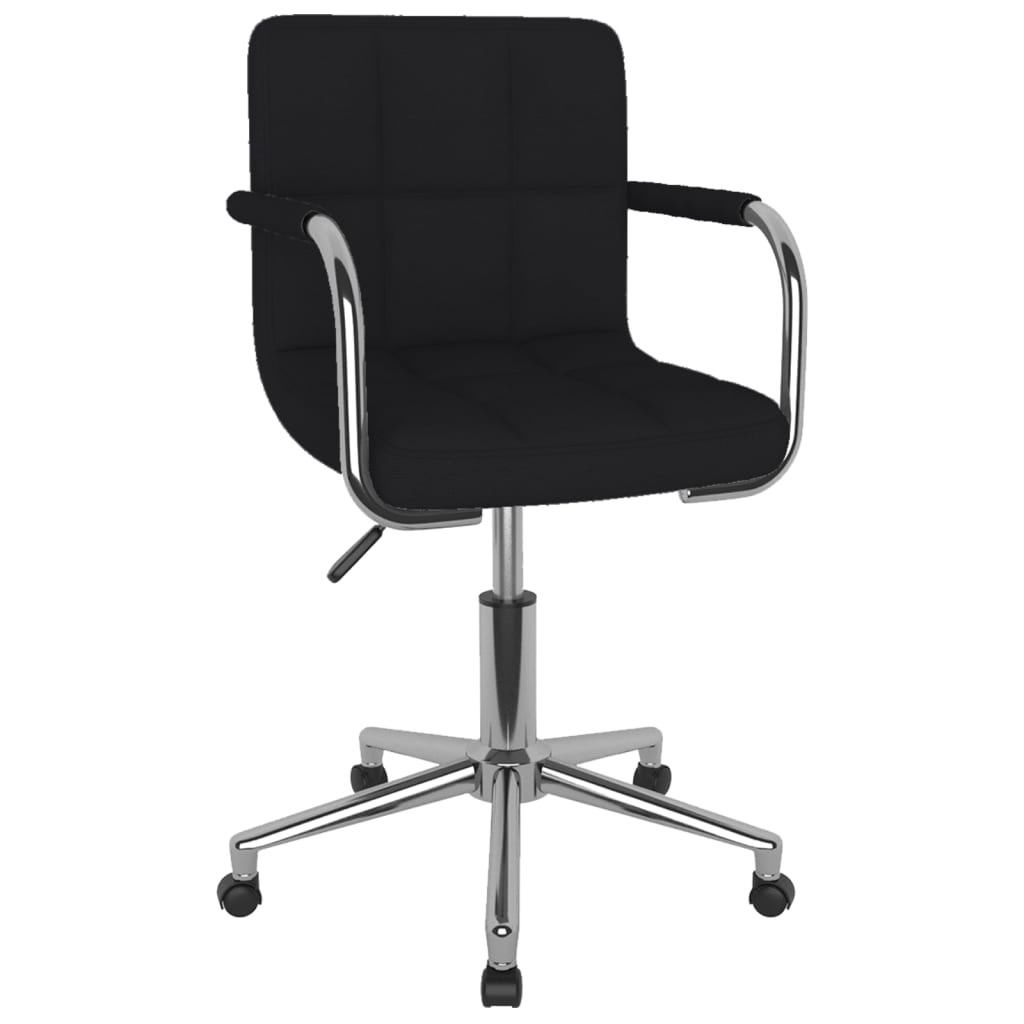 Office chair swivel fabric black