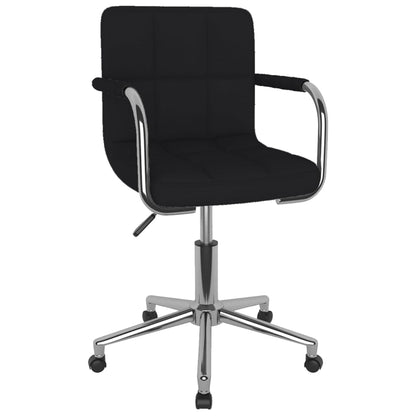 Office chair swivel fabric black