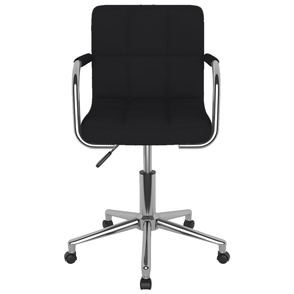 Office chair swivel fabric black