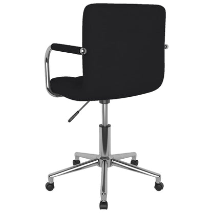 Office chair swivel fabric black