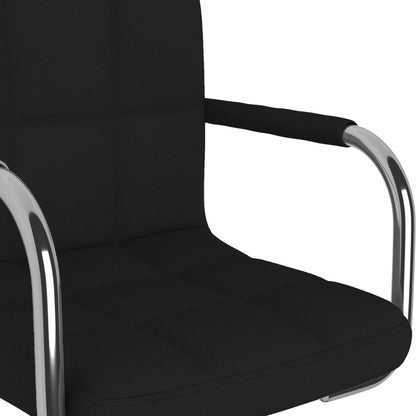 Office chair swivel fabric black