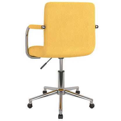 Office chair swivel fabric mustard yellow