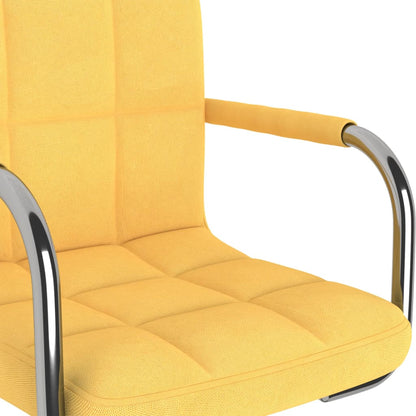 Office chair swivel fabric mustard yellow