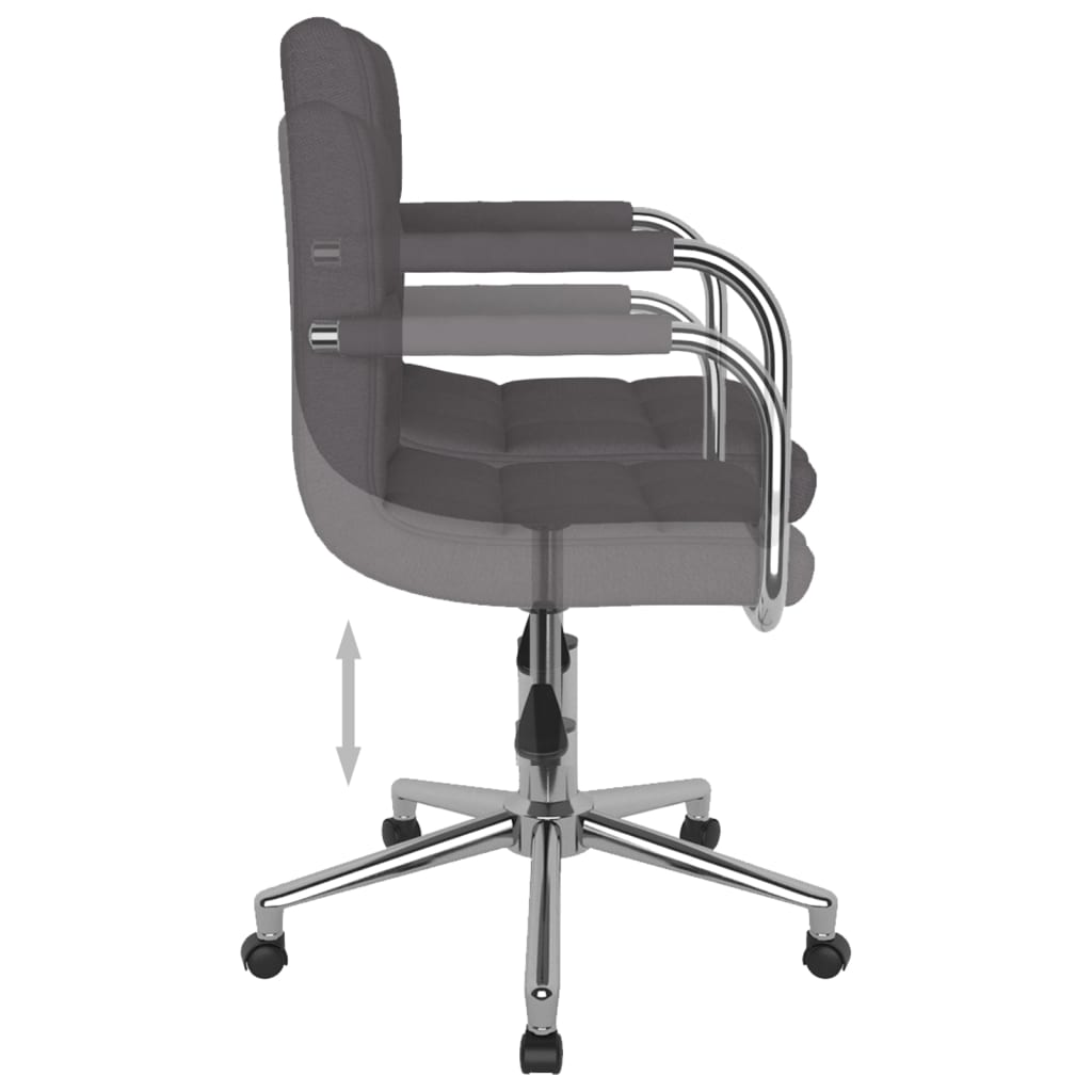 Office chair swivel fabric taupe