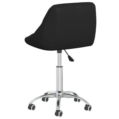 Office chair swivel artificial leather black