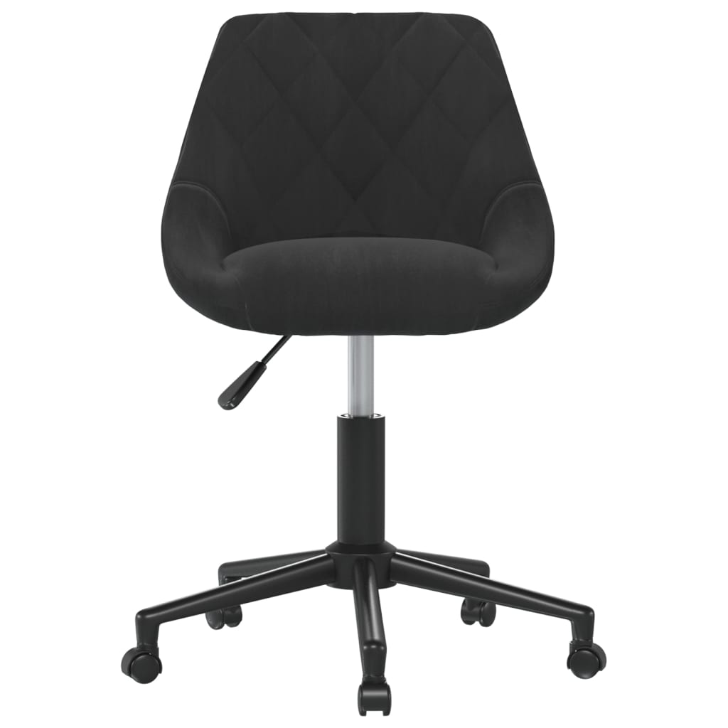 Office chair swivel velvet black