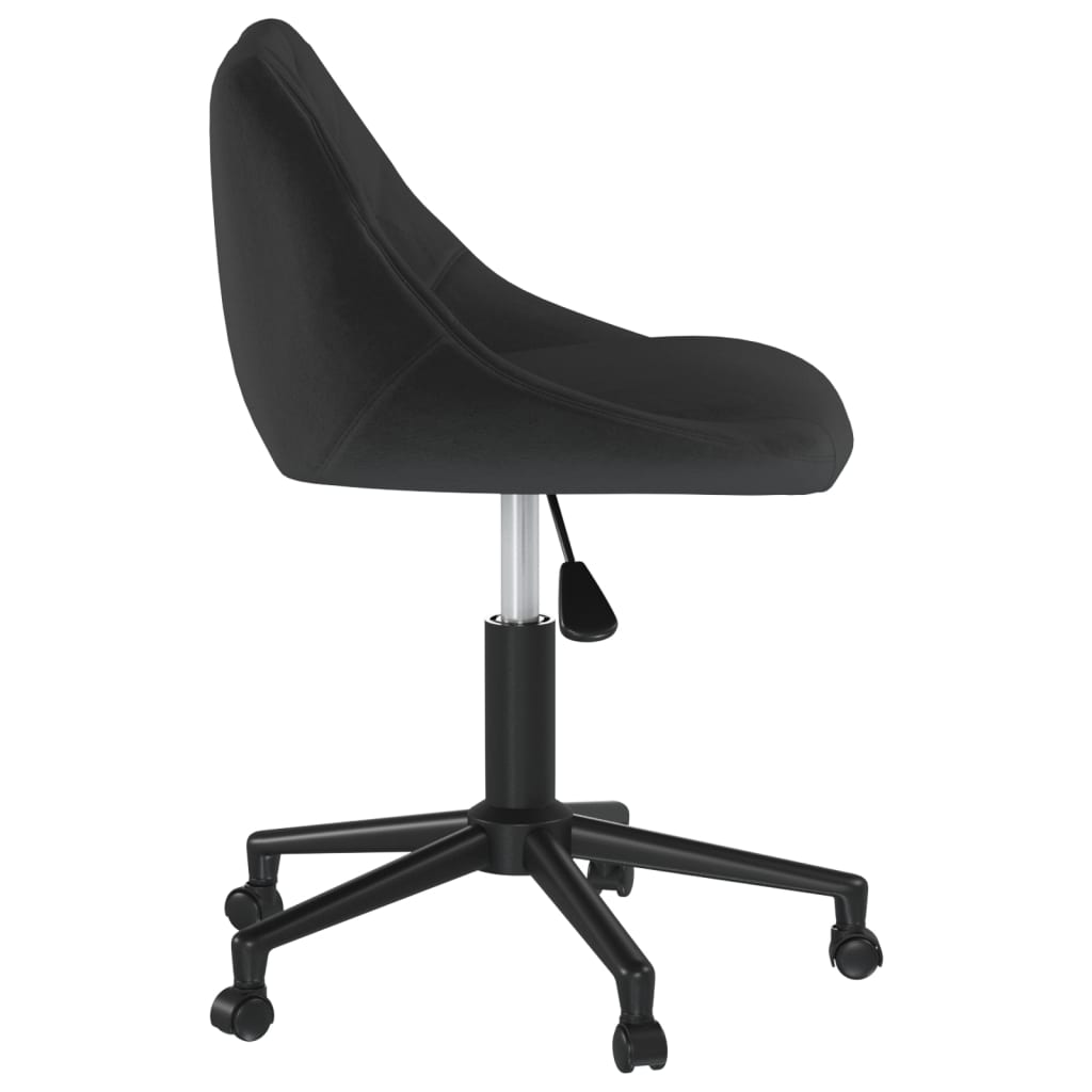 Office chair swivel velvet black
