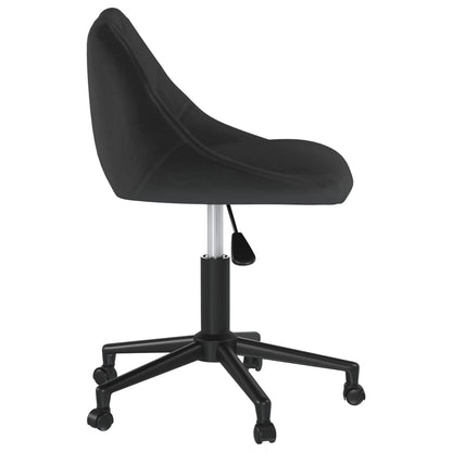 Office chair swivel velvet black