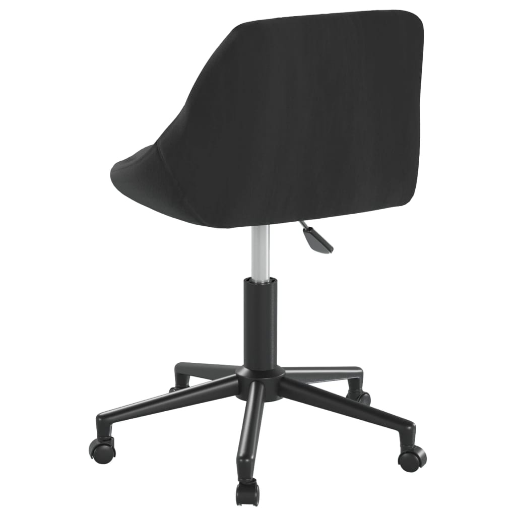Office chair swivel velvet black