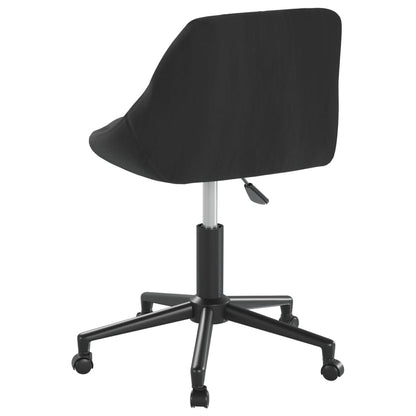 Office chair swivel velvet black