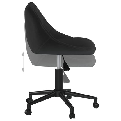 Office chair swivel velvet black