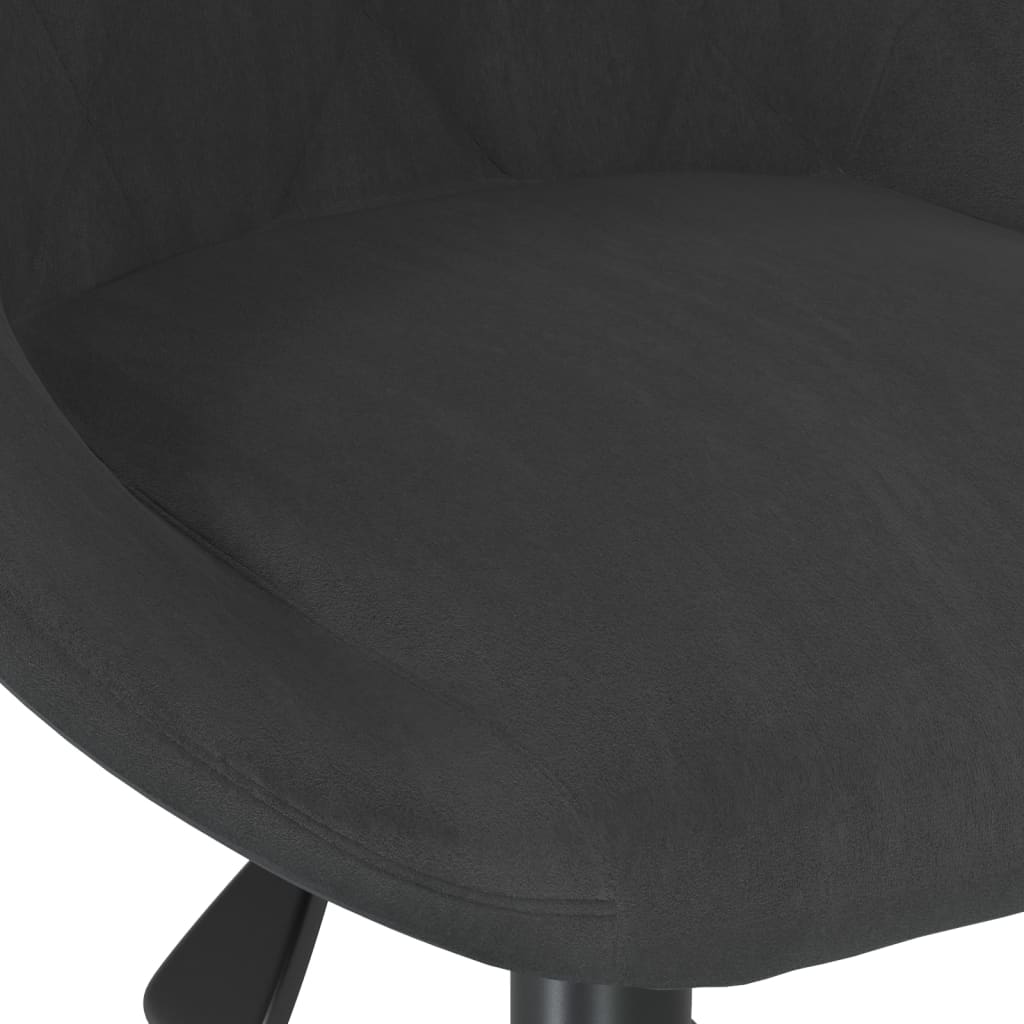 Office chair swivel velvet black