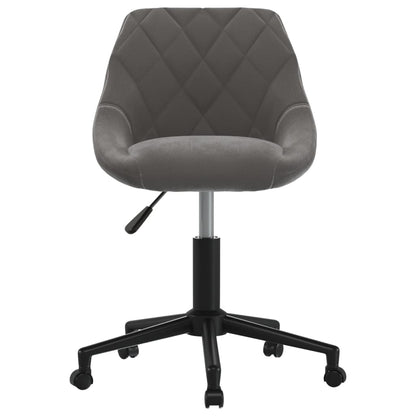 Office chair swivel velvet dark gray