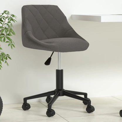 Office chair swivel velvet dark gray