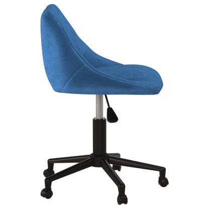 Office chair swivel velvet blue