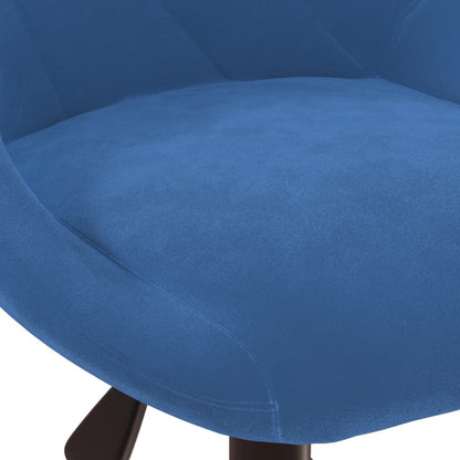 Office chair swivel velvet blue
