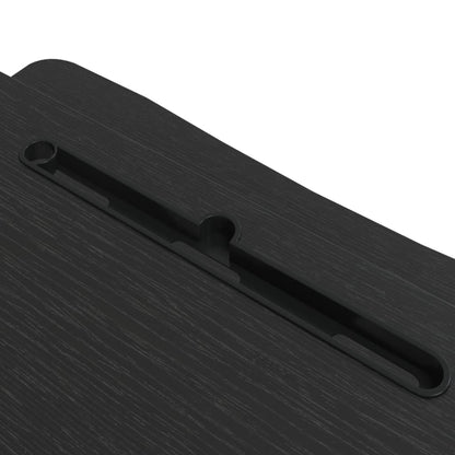 Bureau verstelbaar 60x40x(13-41,5) cm staal en bewerkt hout