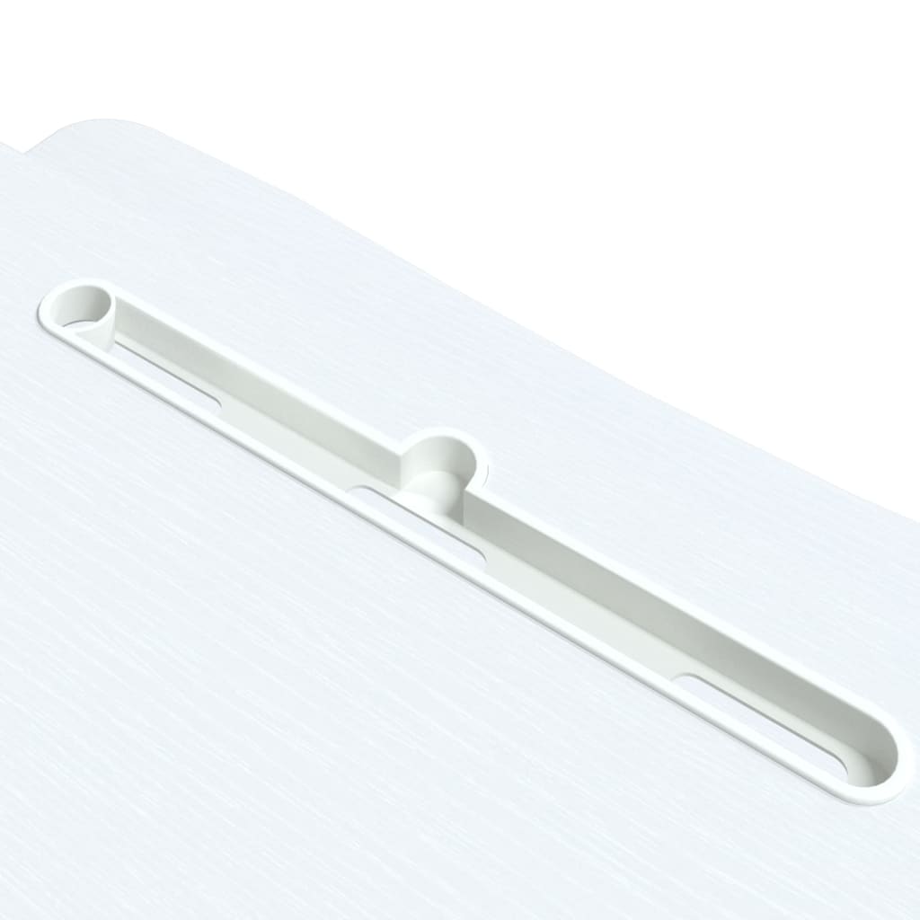 Bureau verstelbaar 60x40x(13-41,5) cm staal en bewerkt hout