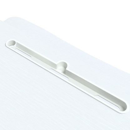 Bureau verstelbaar 90x40x(13-41,5) cm staal en bewerkt hout