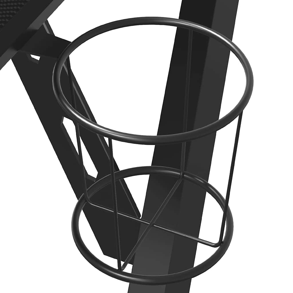 Gaming desk with Y-shaped legs 110x60x75 cm black