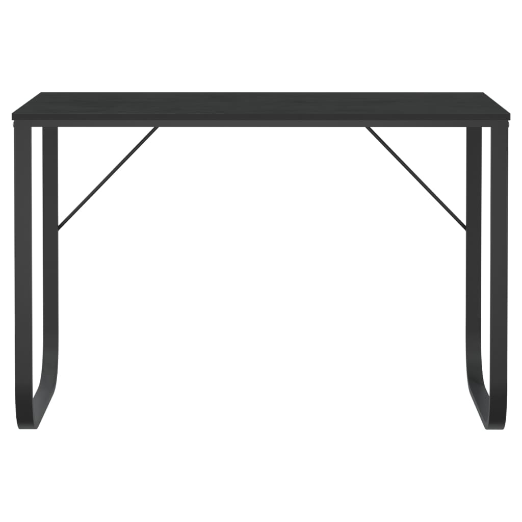 Computerbureau 110x60x73 cm spaanplaat zwart