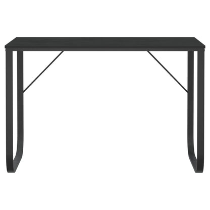 Computerbureau 110x60x73 cm spaanplaat zwart