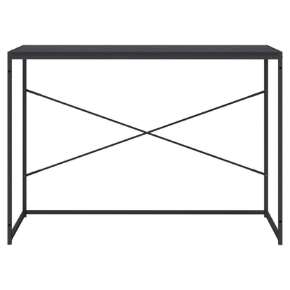 Computerbureau 110x60x70 cm bewerkt hout zwart