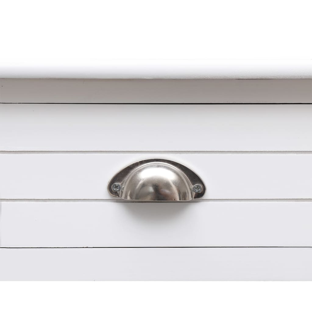 Bureau 108x45x76 cm massief paulowniahout wit