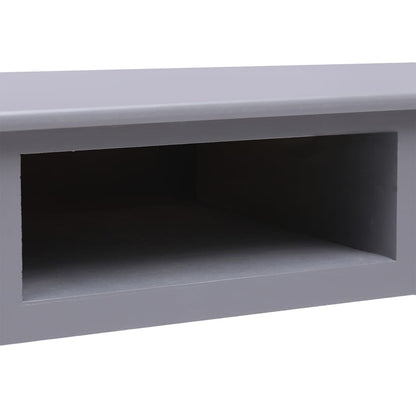 Desk 108x45x76 cm solid paulownia wood grey