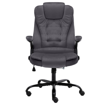 Kantoorstoel fluweel donkergrijs