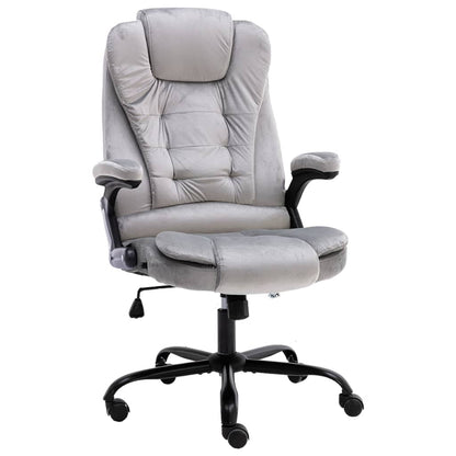 Kantoorstoel fluweel lichtgrijs