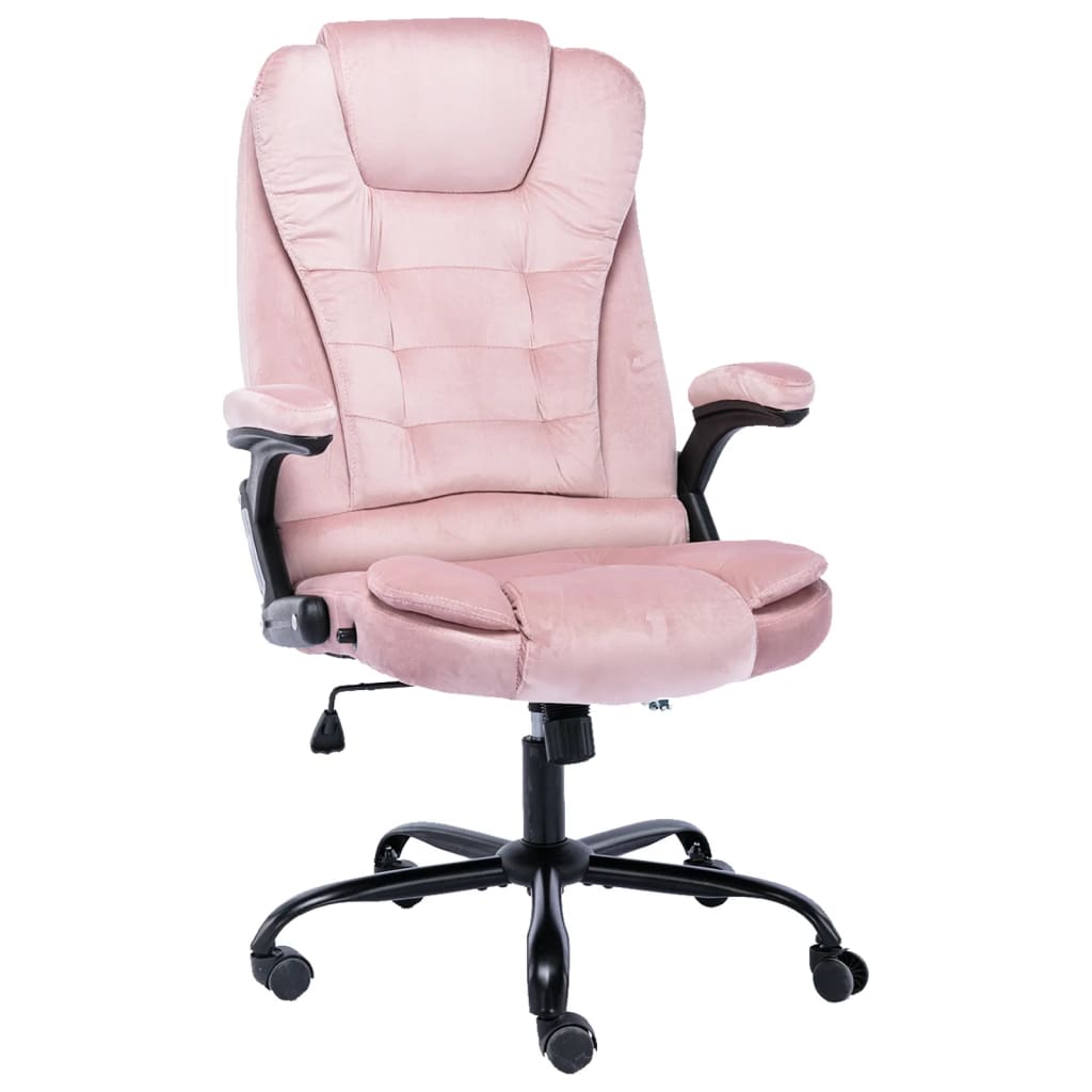 Office chair velvet pink