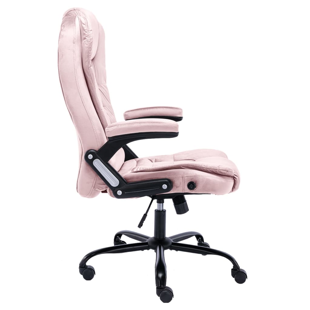 Office chair velvet pink