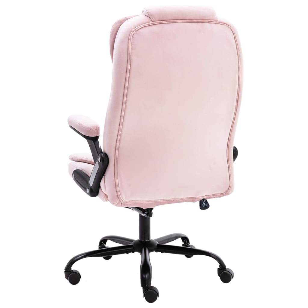 Office chair velvet pink