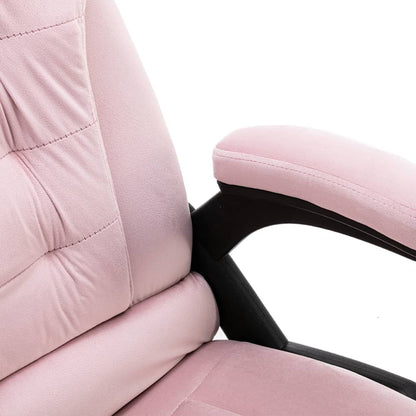 Office chair velvet pink