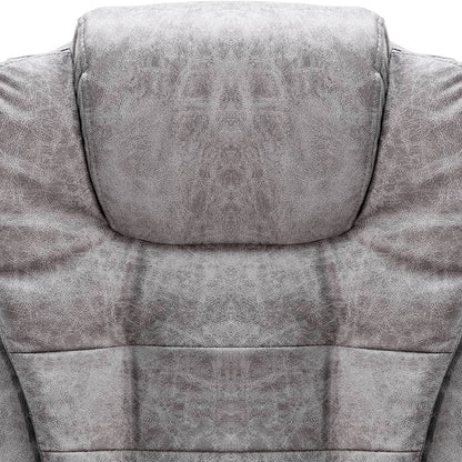 Kantoorstoel kunstsuède lichtgrijs