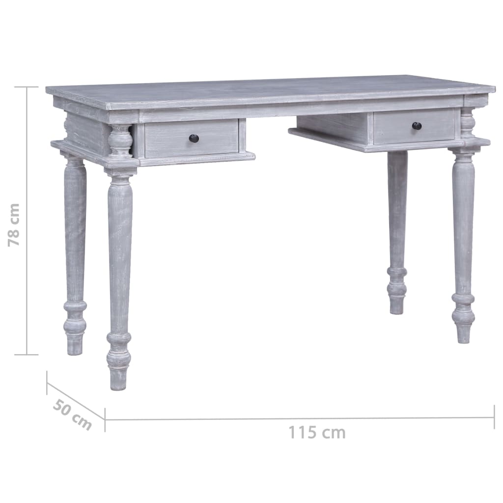 Desk 115x50x78 cm solid mahogany wood