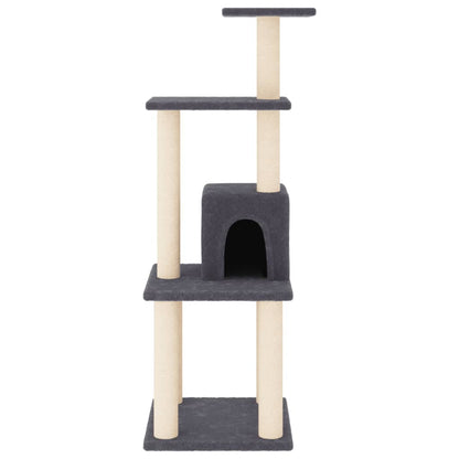 Cat scratching post with sisal scratching posts 105 cm dark gray