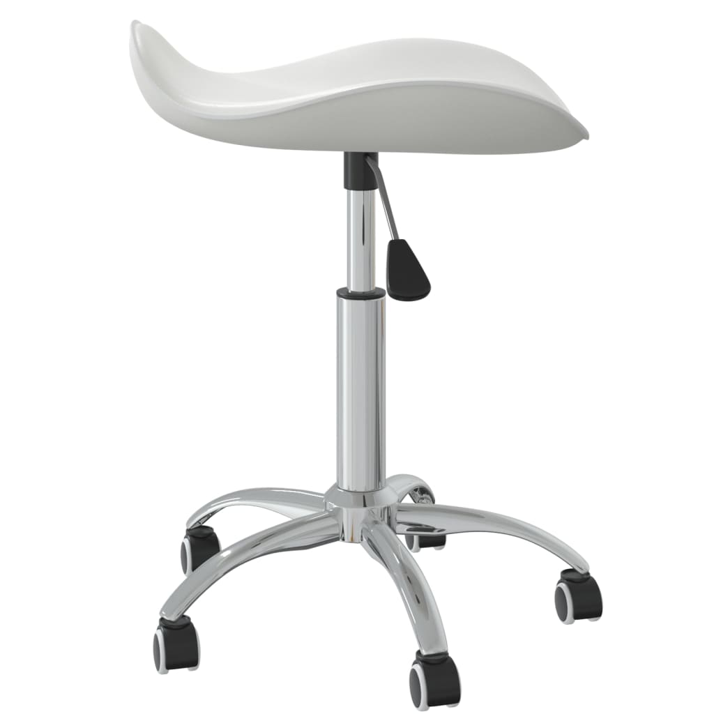 Office chair artificial leather white