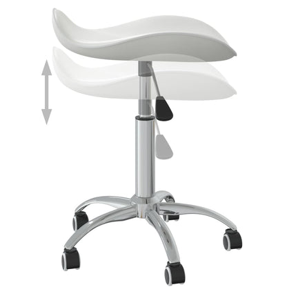 Office chair artificial leather white