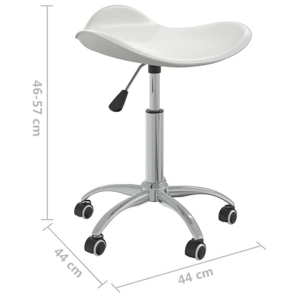 Office chair artificial leather white
