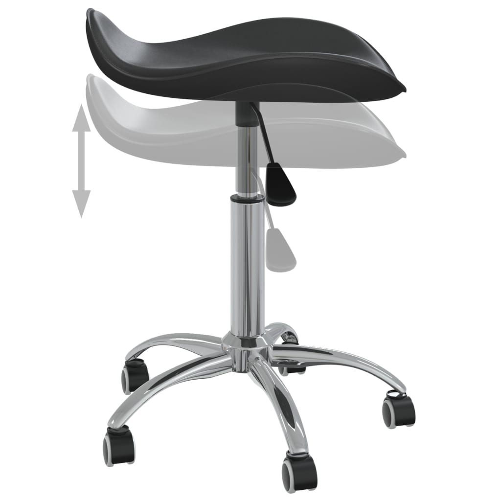 Office chair artificial leather black
